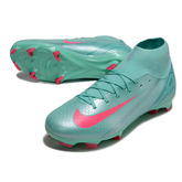 Nike Air Zoom Mercurial Superfly 10 Academy AG Turf Soccer Cleats Light Blue and Pink